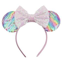Sparkly Minnie Ears Headbands for Girls Women Cosplay Costume Princess Birthday Party Decorations Trip Hair Accessories